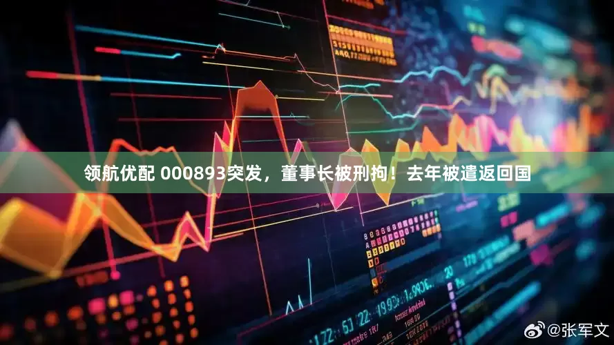 领航优配 000893突发，董事长被刑拘！去年被遣返回国