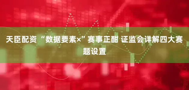 天臣配资 “数据要素×”赛事正酣 证监会详解四大赛题设置