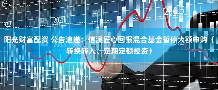 阳光财富配资 公告速递：信澳匠心回报混合基金暂停大额申购（转换转入、定期定额投资）